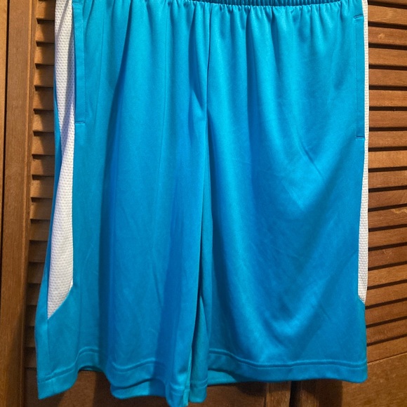 Dry Tek Blue & White Basketball Shorts - Picture 9 of 12